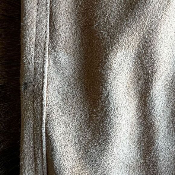 Vintage Vakko High Rise Suede Straight Leg Pants - Picture 6 of 6